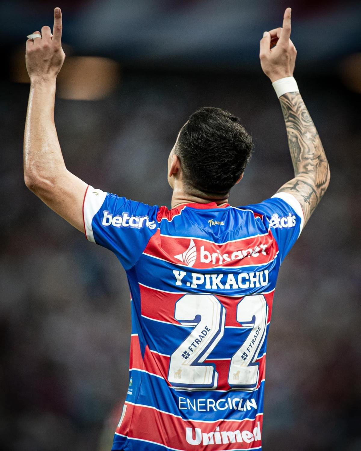 Yago Pikachu é o autor do gol do Fortaleza (Foto/Divulgação Facebook @YagoPikachu02)