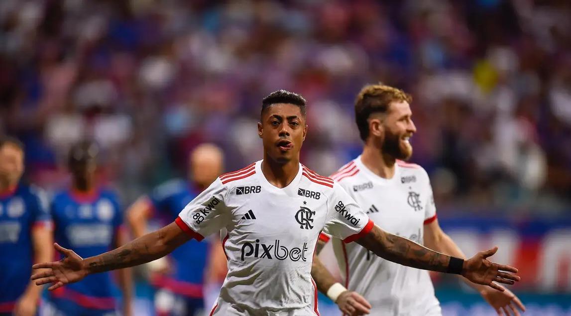 Bruno Henrique garantiu a vitória do Flamengo (Foto/Marcelo Cortes/CRF)