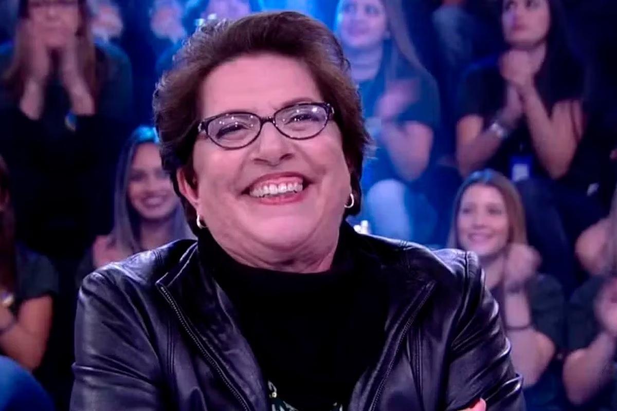 Carlota Portella no Domingão (Foto/Reprodução/TV Globo)