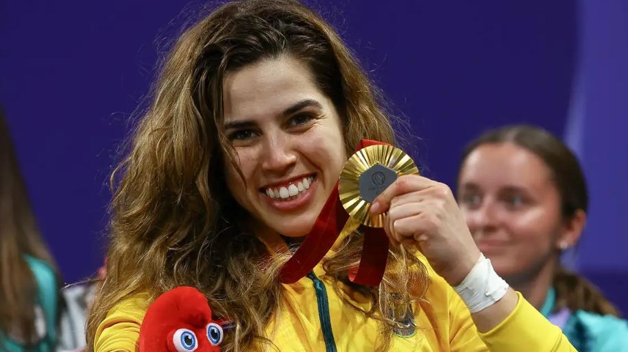 Ana Carolina Moura, atleta de taekwondo na Paralimpíada de Paris (Foto/Sílvio Ávila/CPB)