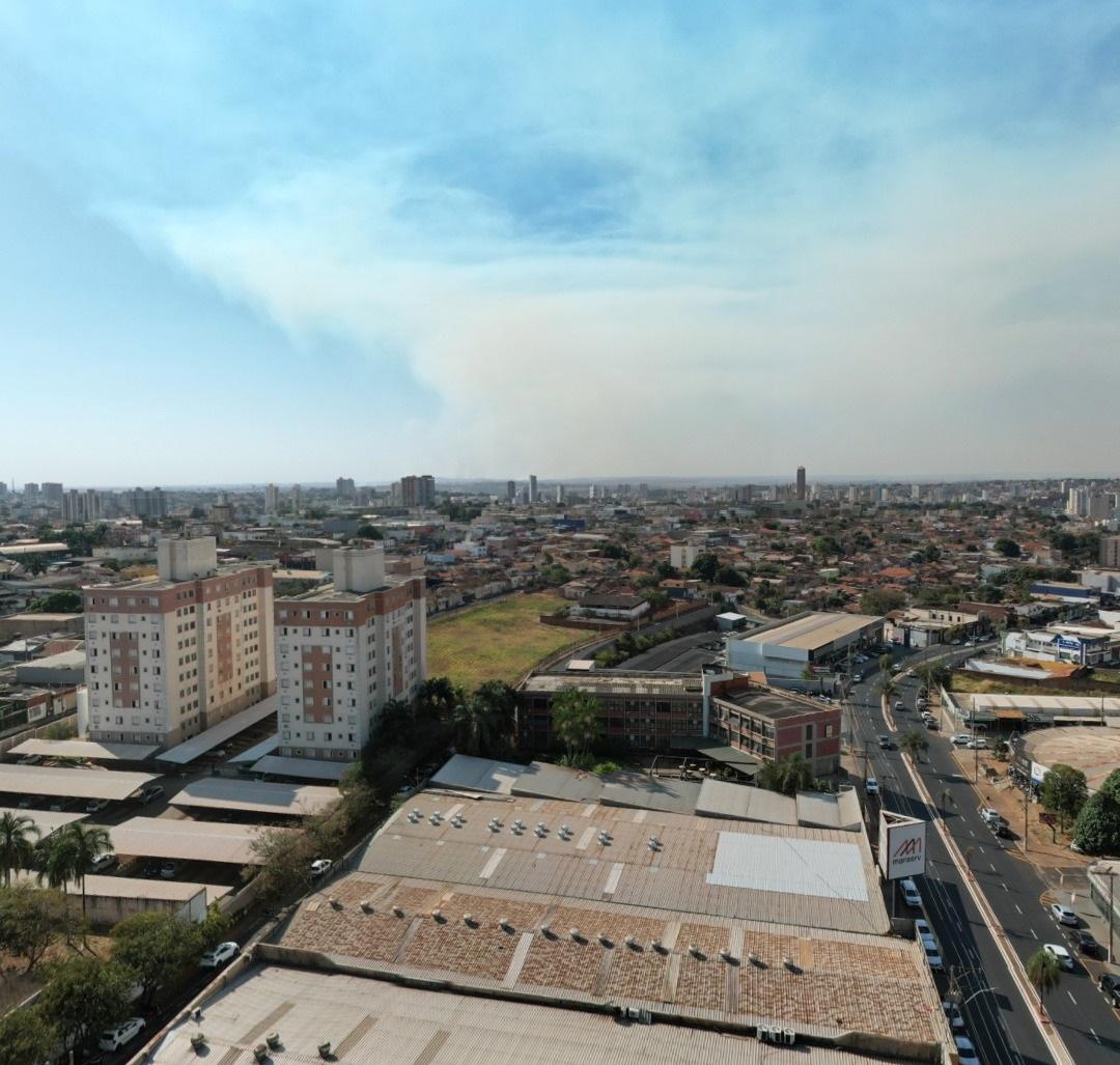 Nessa terça-feira a qualidade do ar em Uberaba apresentou ligeira melhora, apesar da existência de alguns focos de incêndio (Foto/Divulgação)