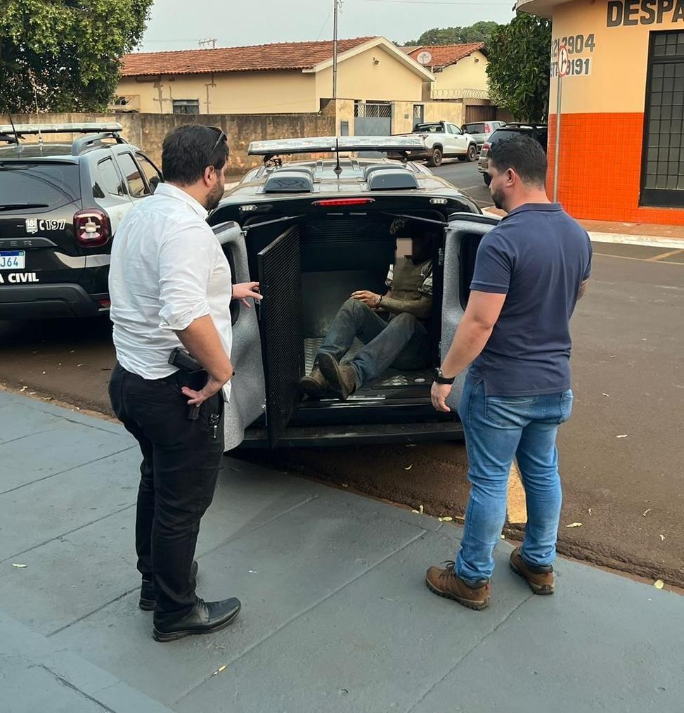 Acusado teve prisão preventiva decretada e foi localizado na região central de Conceição das Alagoas (Foto/Divulgação)