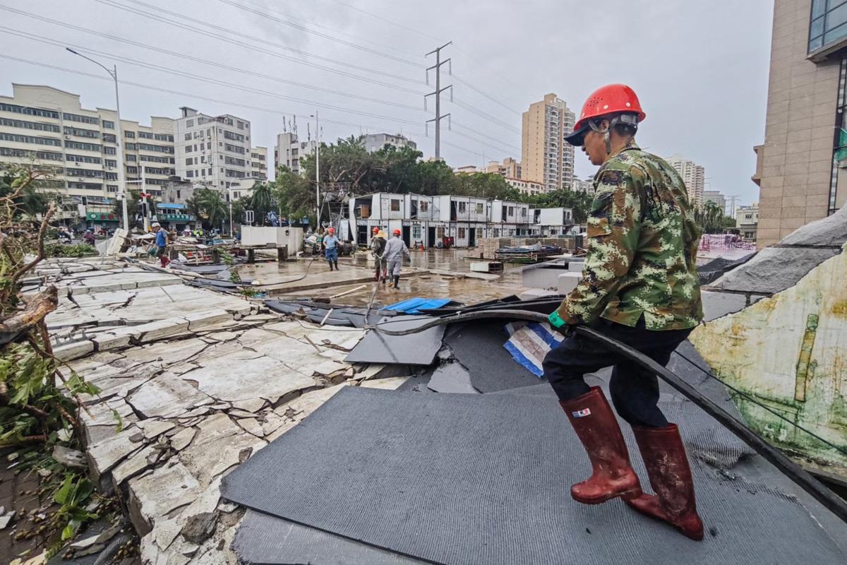 Tufão Yagi atravessou o sul da China e as Filipinas na semana passada (Foto/NHAC NGUYEN/AFP)