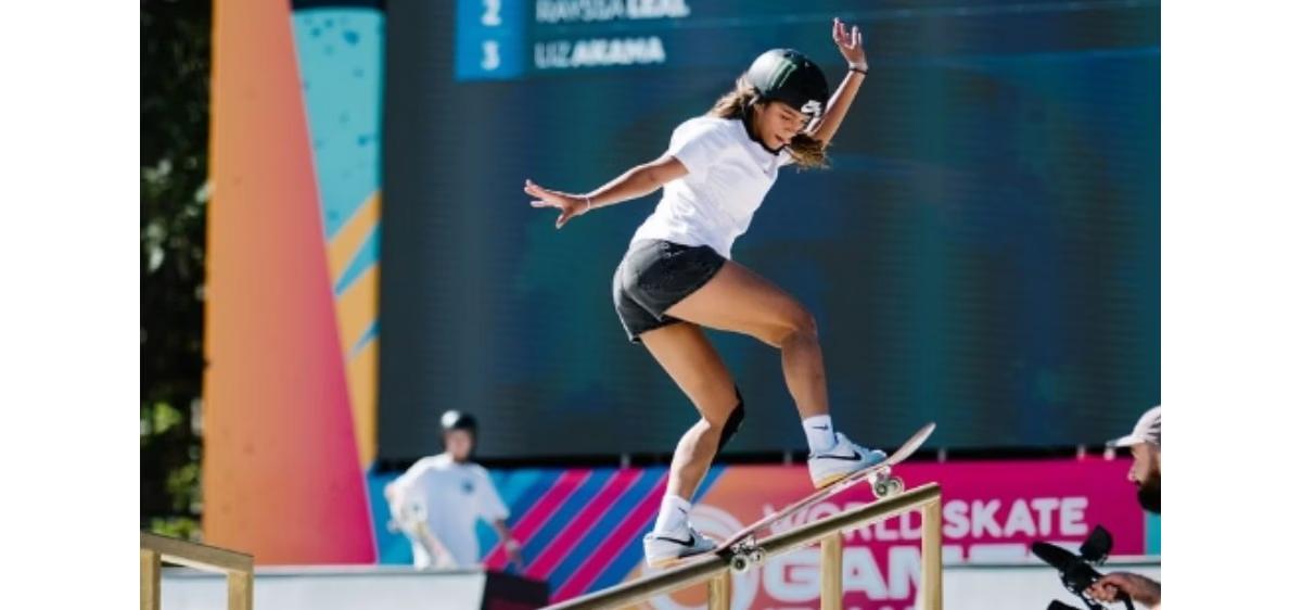 Rayssa Leal foi campeã mundial (Foto/Divulgação/World Skate Games Itália 2024)