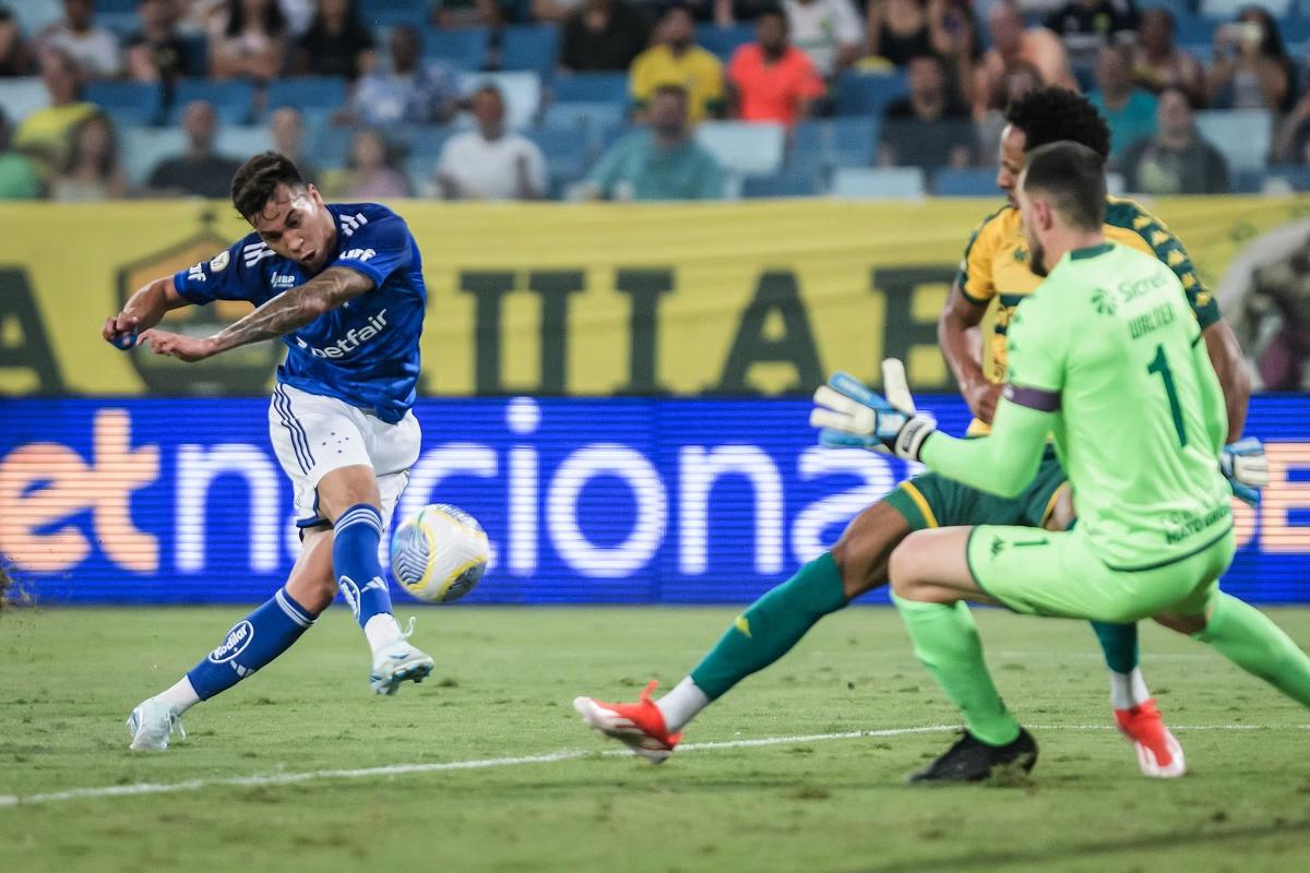 Kaio Jorge perdeu a melhor chance do primeiro tempo (Foto/Gustavo Aleixo/Cruzeiro)