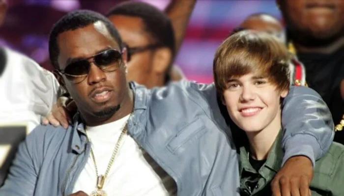 Diddy atuou como "tutor" na carreira de Bieber. Fãs suspeitam que o cantor canadense tenha sido uma das vítimas de assédio sexual por parte do produtor (Foto/Reprodução)