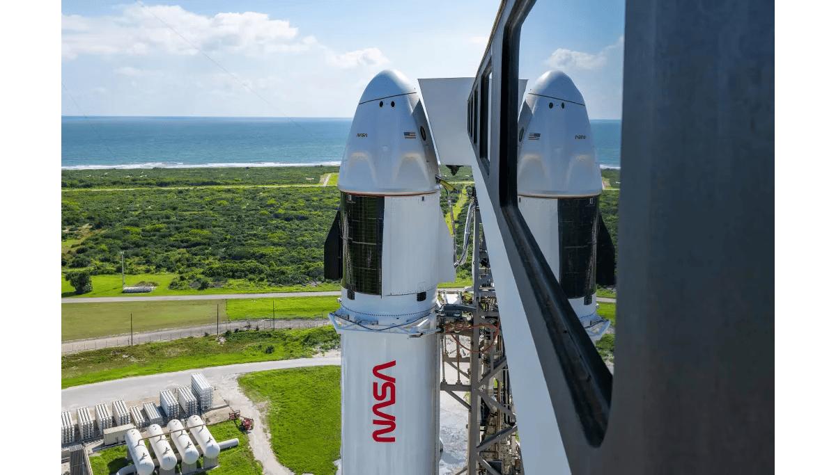 Dragon, nave espacial da SpaceX que passará cinco meses em missão na Estação Espacial Internacional (Foto/SpaceX)