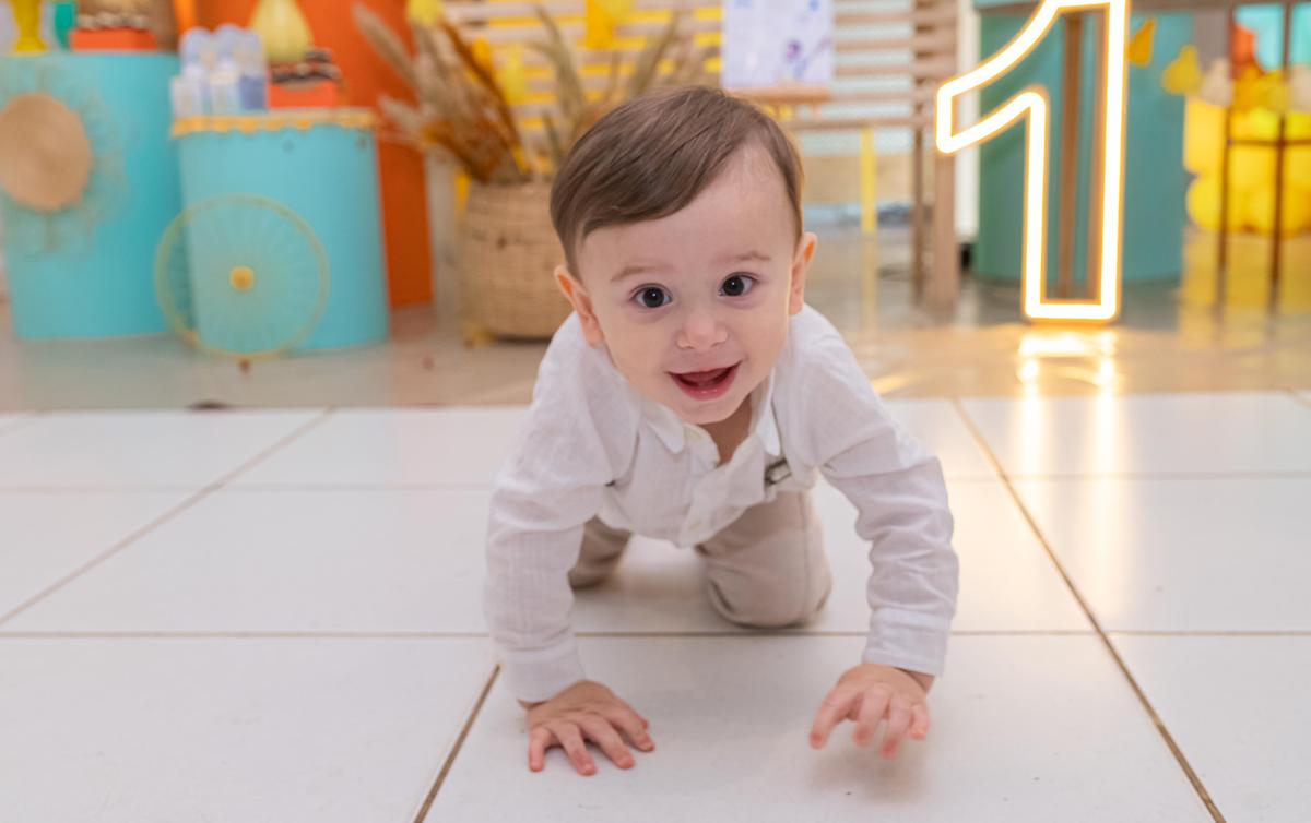 Samuel Oliveira Campos soprou sua primeira velinha (Foto/Ju Estevam)