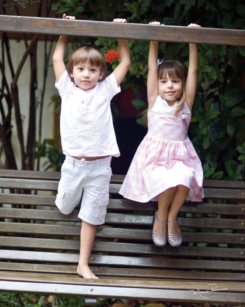 Antônio e Helena Guissoni Abreu completaram 6 anos de pura alegria e diversão (Foto/Marise Romano)