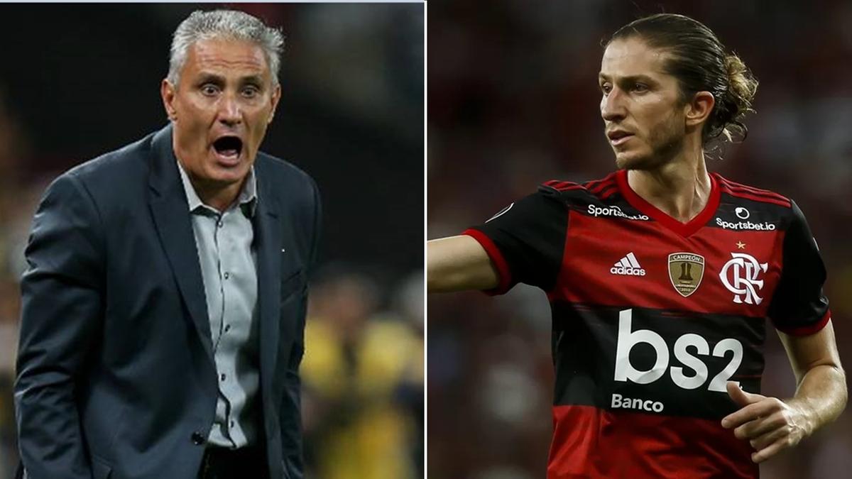 Sai Tite e entra provisoriamente Filipe Luiz (Foto/Reprodução)