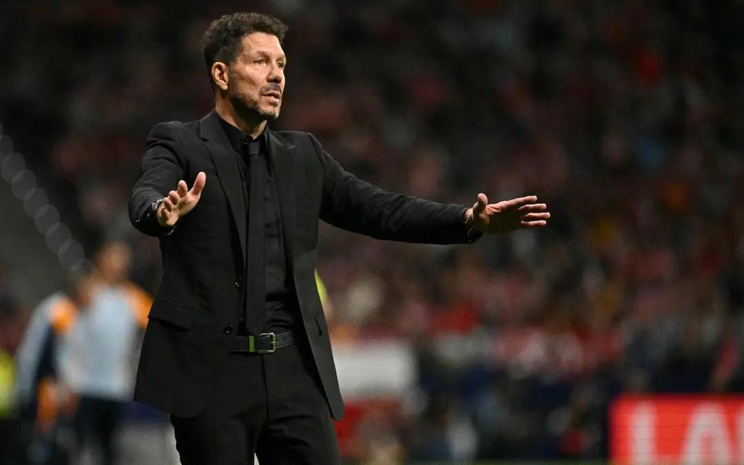 Simeone, técnico do Atlético de Madrid (Foto/JAVIER SORIANO/AFP)