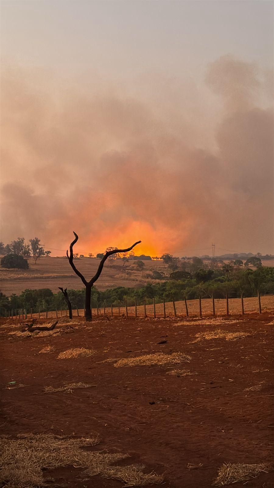 Incêndio ocorreu próximo a ABS (Foto/Reprodução)