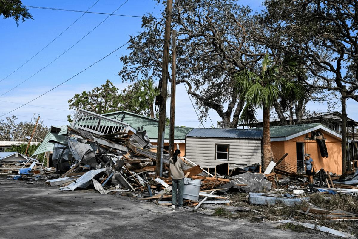 Recentemente, o furacão Helene deixou 230 mortos em vários Estados do sudeste americano. (Foto/CHANDAN KHANNA/AFP)