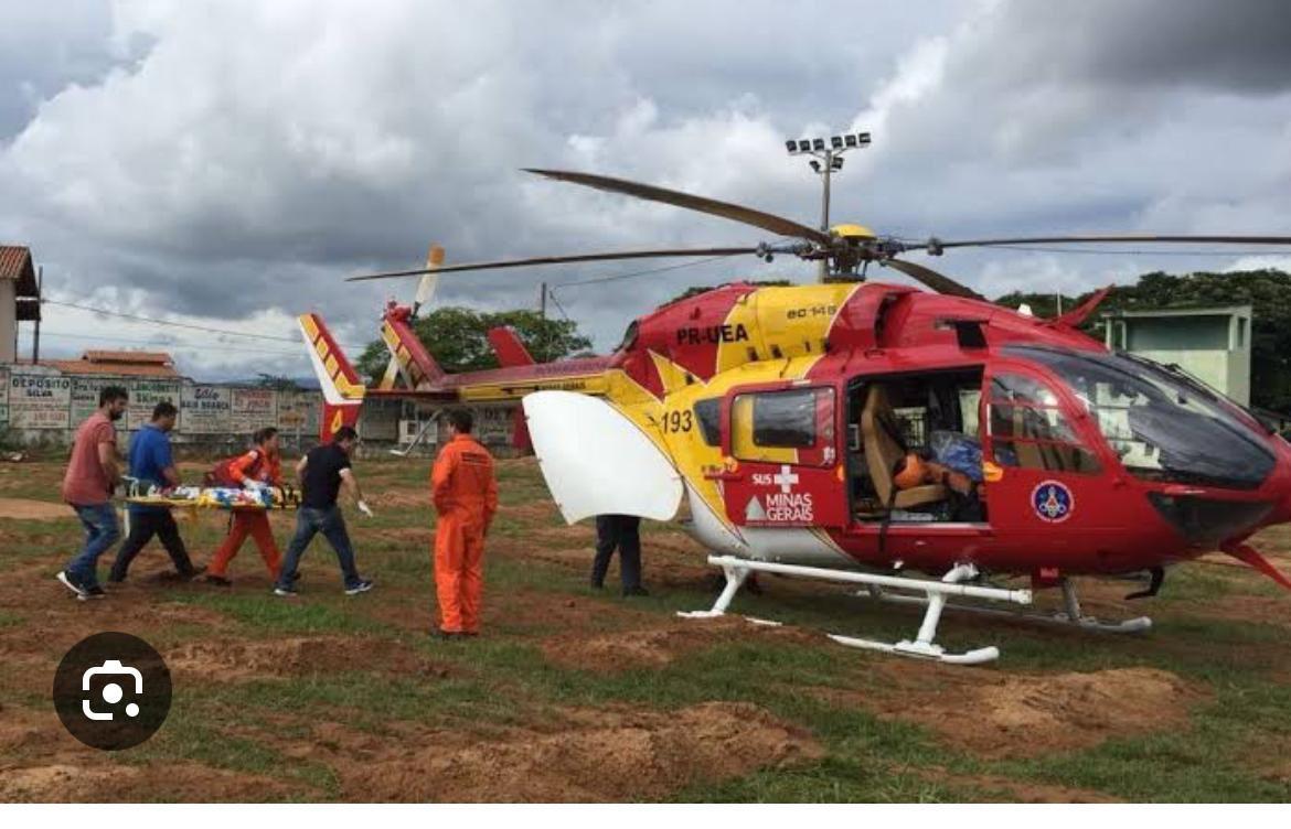 Helicóptero Arcanjo 4 em atendimento realizado em data passada (Foto/Divulgação)