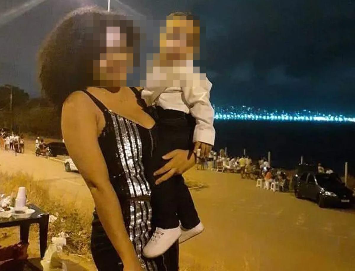 Mulher e filho, de seis anos (Foto/Reprodução/Redes sociais)