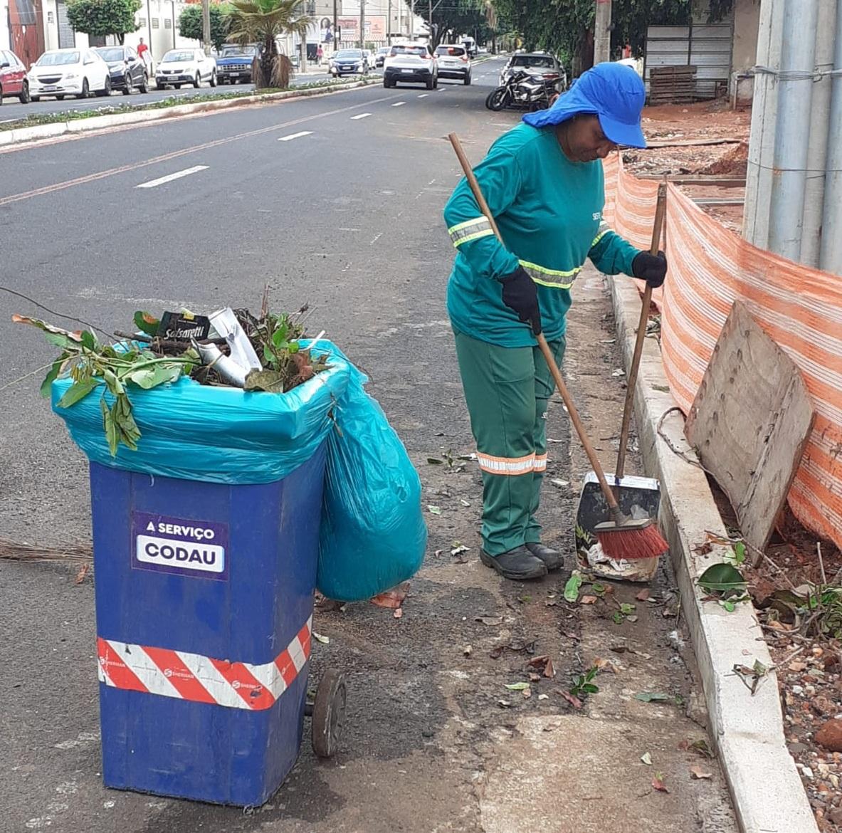 Programação semanal da limpeza é definida antecipadamente (Foto/Divulgação)