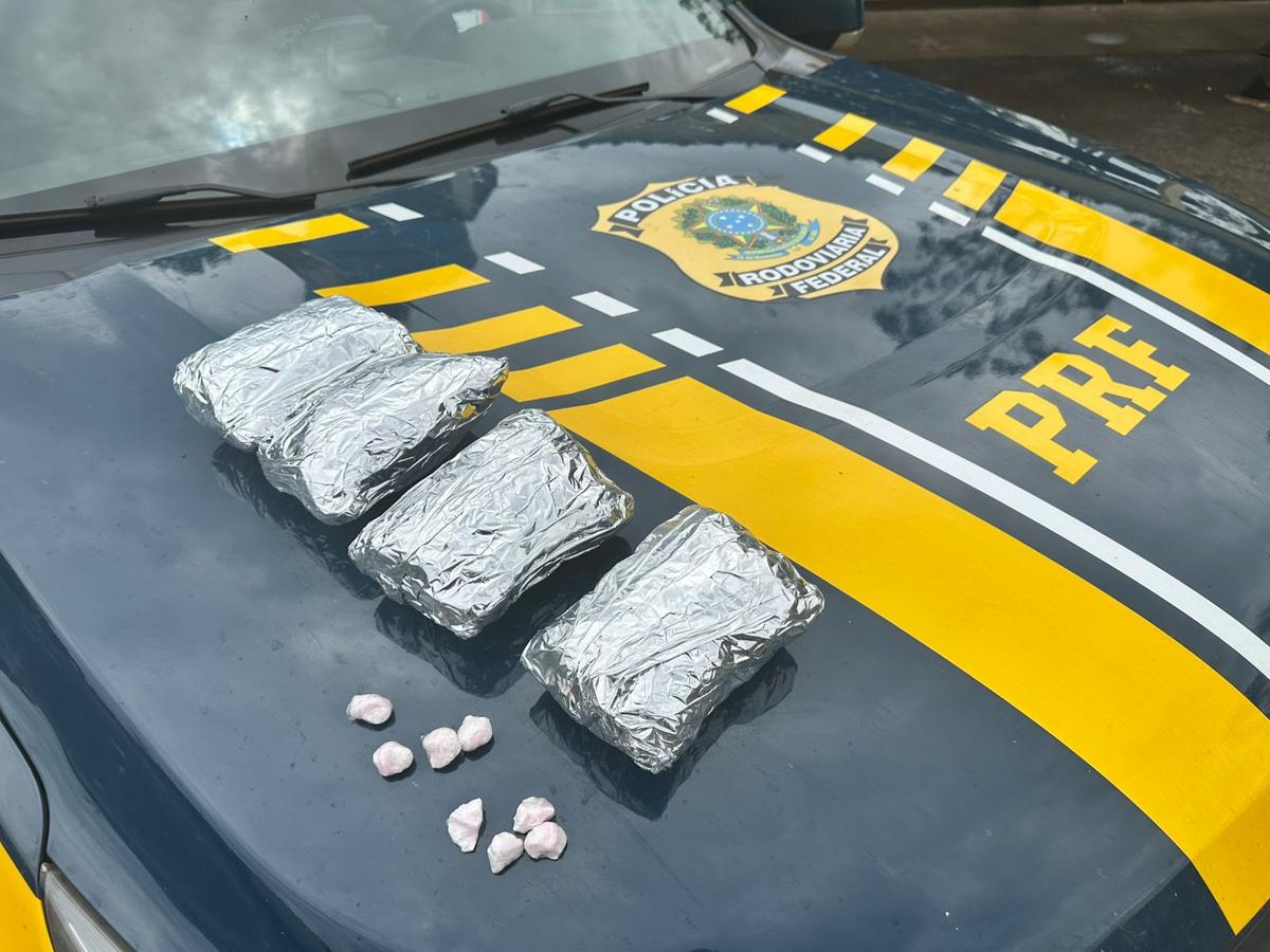 Os agentes da PRF encontraram aproximadamente 3 kg de uma substância análoga à cocaína escondidas no caminhão (Foto/Divulgação)