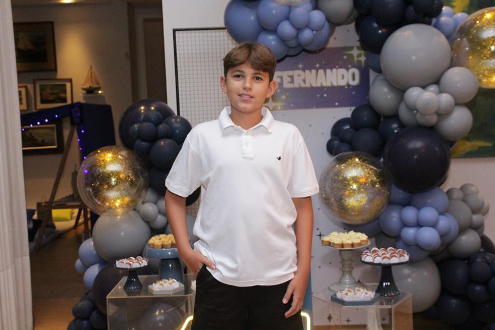 Fernando Bernardino completa seus 11 anos em festa divertida entre amigos (Foto/Cris Abreu)