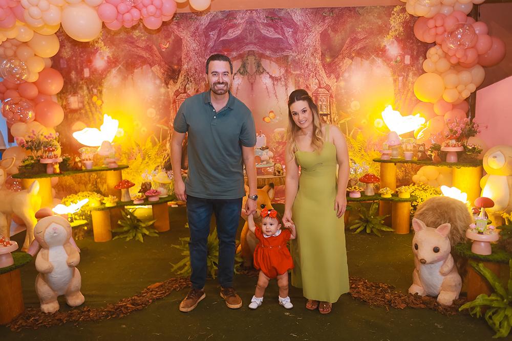 José Osório e Daiana Félix celebrando o primeiro aninho da princesa Maria Eduarda (Foto/Stella Barbosa)