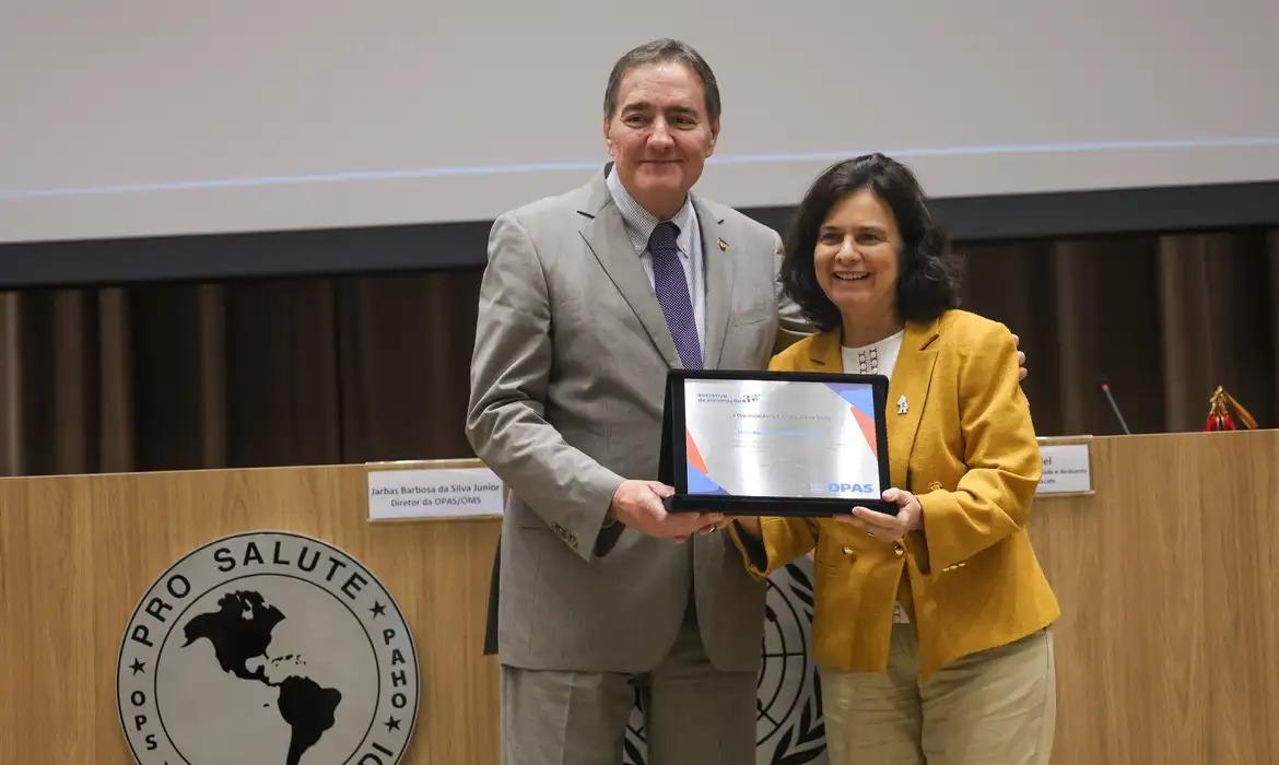 Certificado foi entregue durante cerimônia na cerimônia na sede da Organização Pan-Americana da Saúde (Opas) (Foto/Fabio Rodrigues-Pozzebom/Agência Brasi)