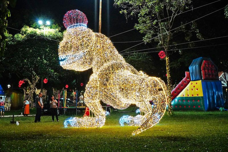 A atração principal é a mascote Titana, representando o Geoparque Uberaba Terra de Gigantes (Foto/Divulgação)