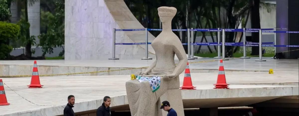 Polícia Federal no STF. (Foto/Fabio Rodrigues/Agência Brasil)