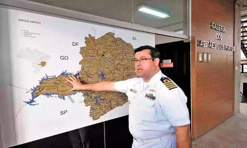 Segundo o capitão Leonardo Carvalho de Lucena Navaes, a instalação da unidade da Marinha em Uberaba facilitará a regularização de documentos de embarcações e a simplificação do processo de habilitação para Arrais-Amador (Foto/Gladyston Rodrigues/EM/D.A.Press)