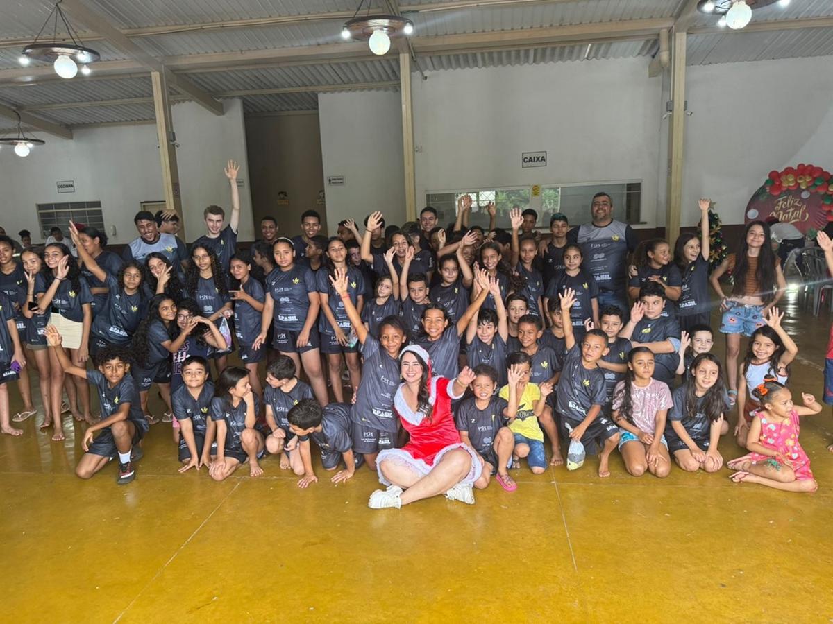 As crianças de Ponte Alta integraram o projeto “Sementinhas do Amanhã”, que focou no futuro no sentido de transformar vidas (Foto/Divulgação)