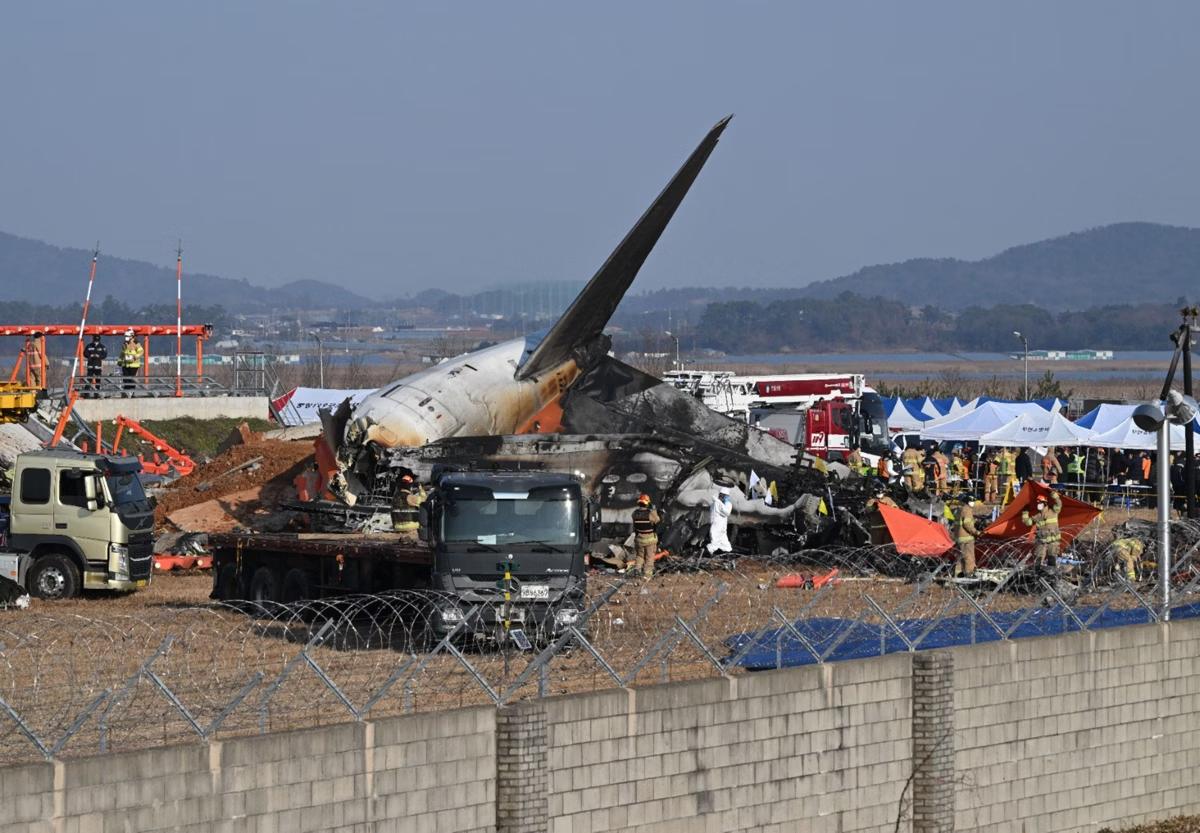 Acidente com avião da Jeju Air na Coreia do Sul deixou 179 mortos (Foto/JUNG YEON-JE AFP)