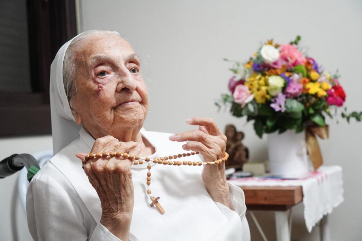 Inah Canabarro Lucas, nascida em São Francisco de Assis (RS), recebeu o "título" neste sábado (4) (Foto/Carlos Macedo)