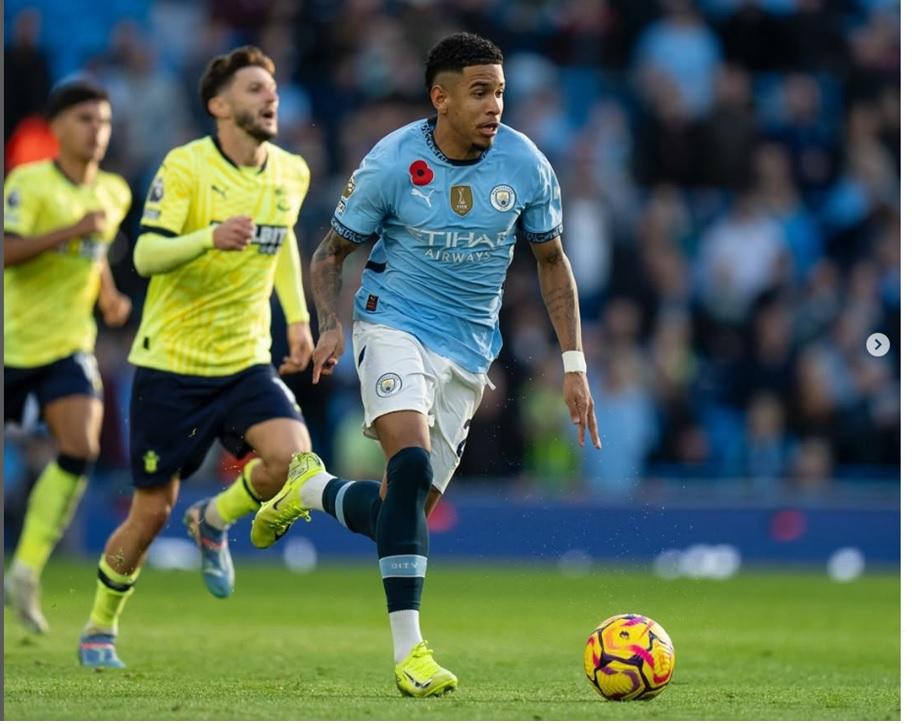 Savinho foi o grande nome do City na vitória contra o West Ham (Foto/Instagram Savinho)