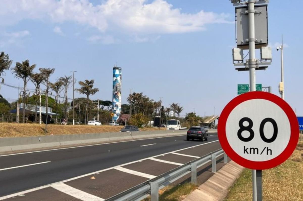 Uma das novidades apresentadas pela concessionária é a instalação de radares que medem a velocidade pela média em Uberaba (Foto/Reprodução)