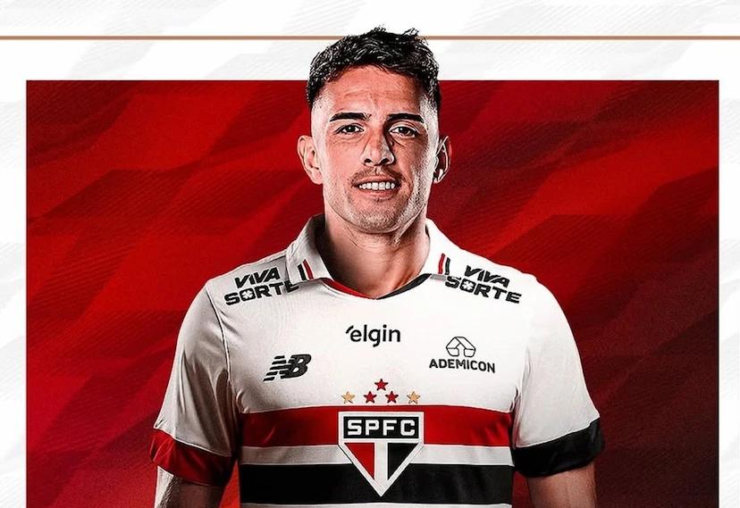 Enzo Díaz já está nos EUA com a delegação do São Paulo (Foto/Sport News Mundo)