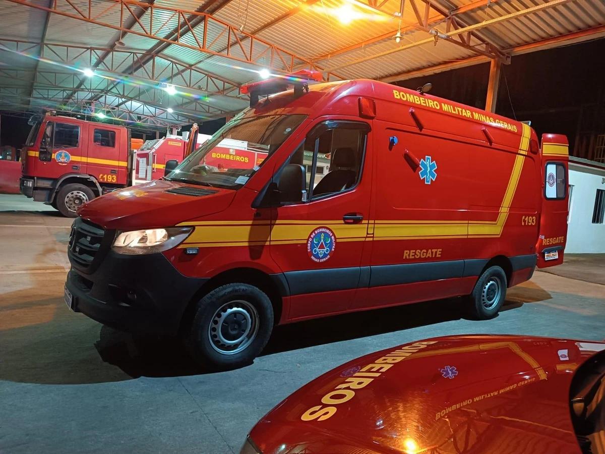 Corpo de Bombeiros foi acionado para o local do incêndio (Foto/Divulgação / Corpo de Bombeiros)