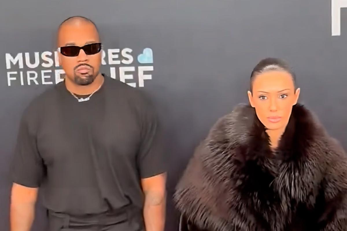 Kanye West e Bianca Censori (Foto/Reprodução/X)