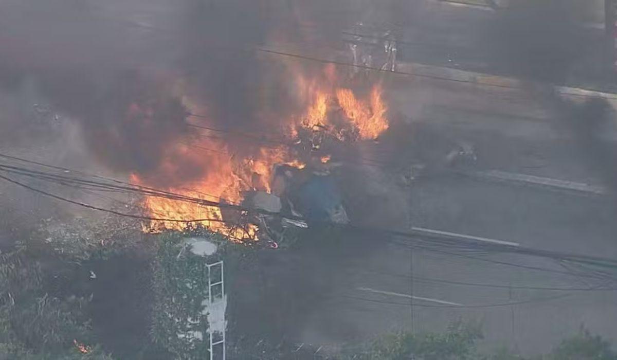 Acidente ocorreu na Barra Funda, na Zona Oeste de São Paulo (Foto/Reprodução/TV Globo)