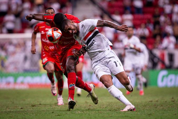 O empate impediu que o São Paulo garantisse a vaga nas quartas de final do Paulistão (Foto/Victor Froes/Agência F8/Estadão conteúdo)