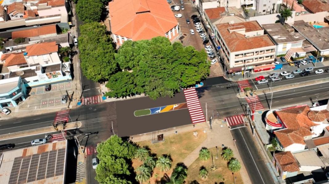 Estação do sistema BRT/Vetor dará espaço a arte urbana temática do Geoparque Uberaba, no centro da cidade (Foto/Reprodução PMU)