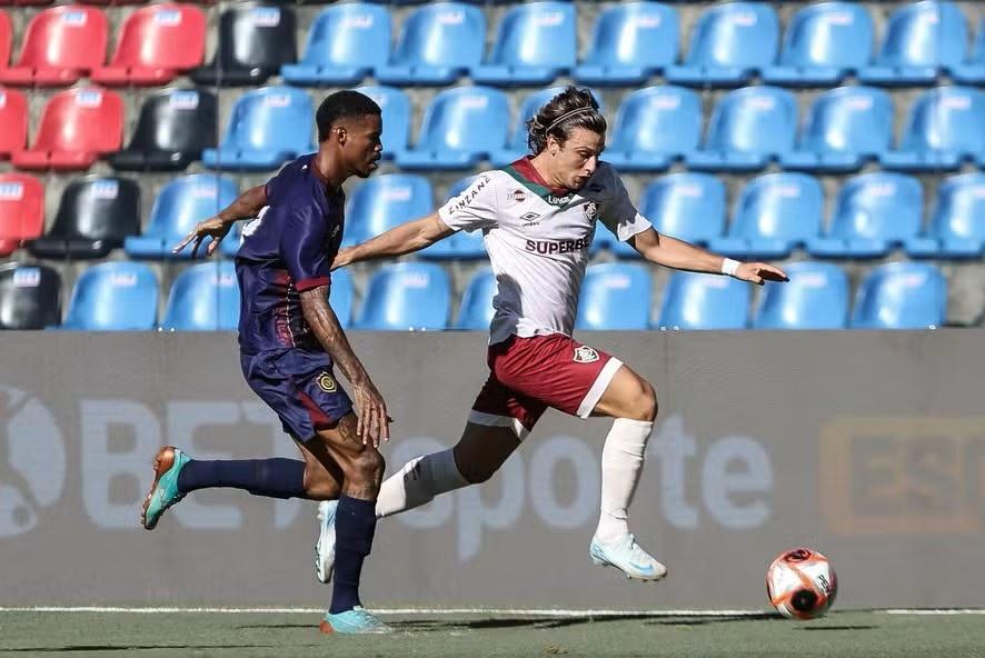 Canobbio marcou o segundo gol do Fluminense aos 38 minutos do primeiro tempo (Foto/Lucas Merçon/Fluminense)