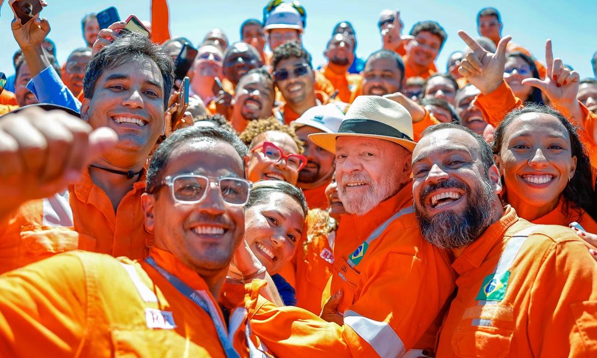 O presidente Lula durante anúncio do Programa de Renovação da Frota Naval do Sistema Petrobras, em Angra dos Reis (RJ) (Foto/Ricardo Stuckert/Presidência da República)