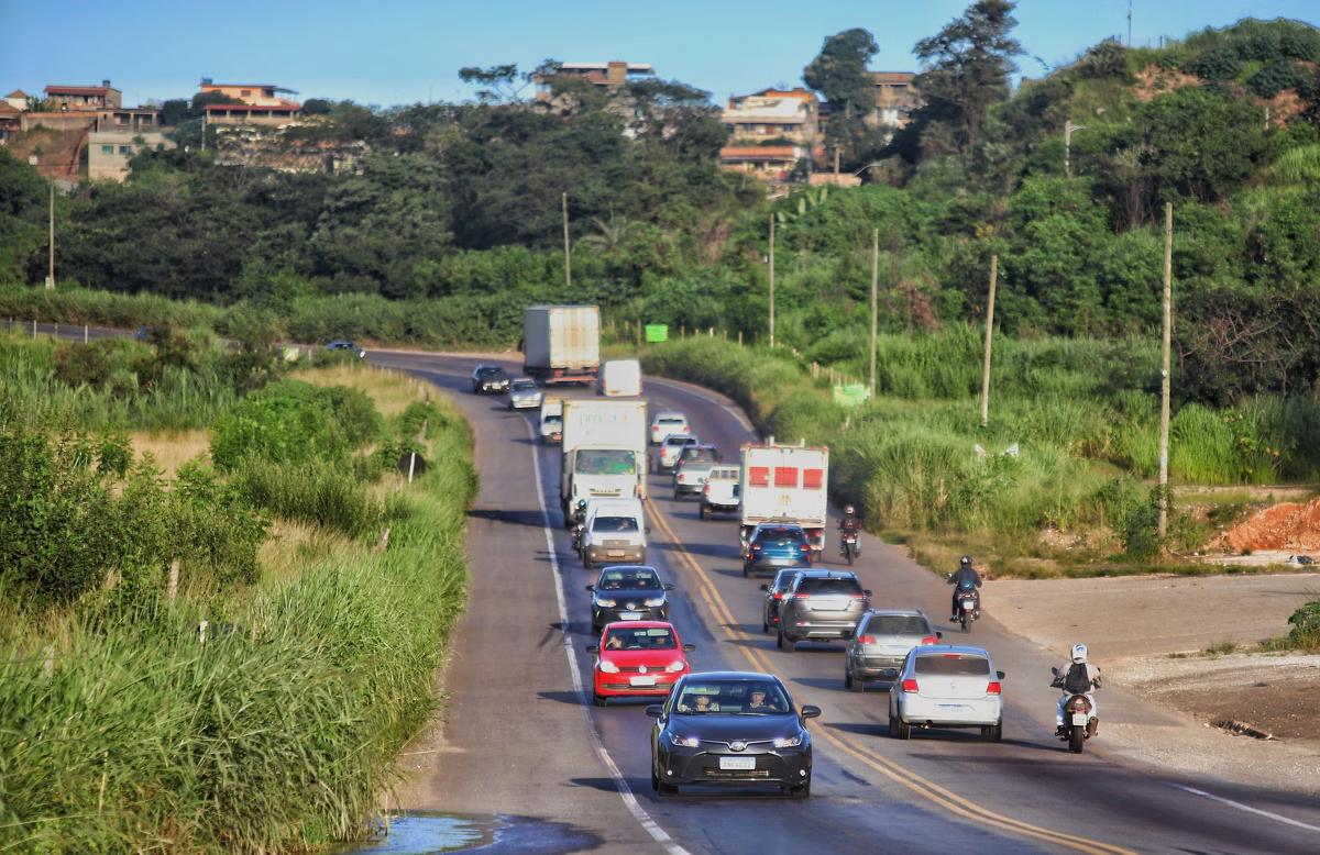 Trecho da BR-381 na região metropolitana de BH (Foto/Alex de Jesus/O Tempo)