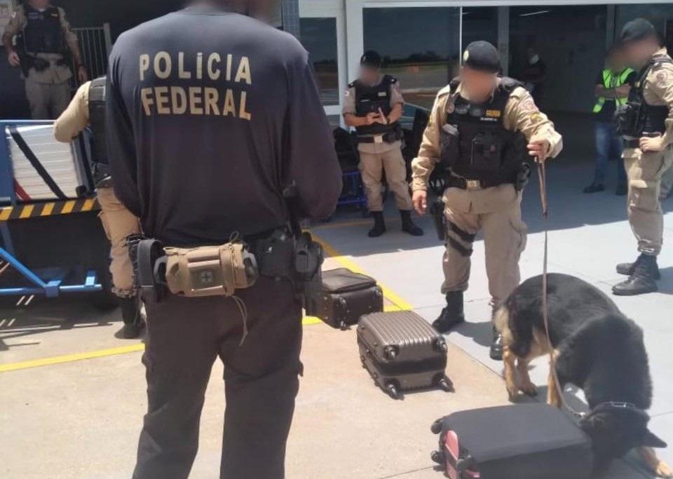 Em um dia, mais de 300 passageiros, suas bagagens e cargas aéreas foram inspecionadas no Aeroporto Mário de Almeida Franco (Foto/Divulgação)