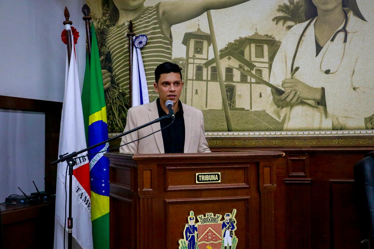 Vereador Cleber Júnior tem o mandato ameaçado pela decisão judicial de primeira instância, visto que os votos de toda a legenda são anulados (Foto/Rodrigo Garcia/CMU)