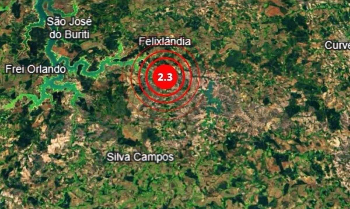 Felixlândia, a 500km de Uberaba, registra série de abalos sísmicos (Foto/Reprodução/RSBR)