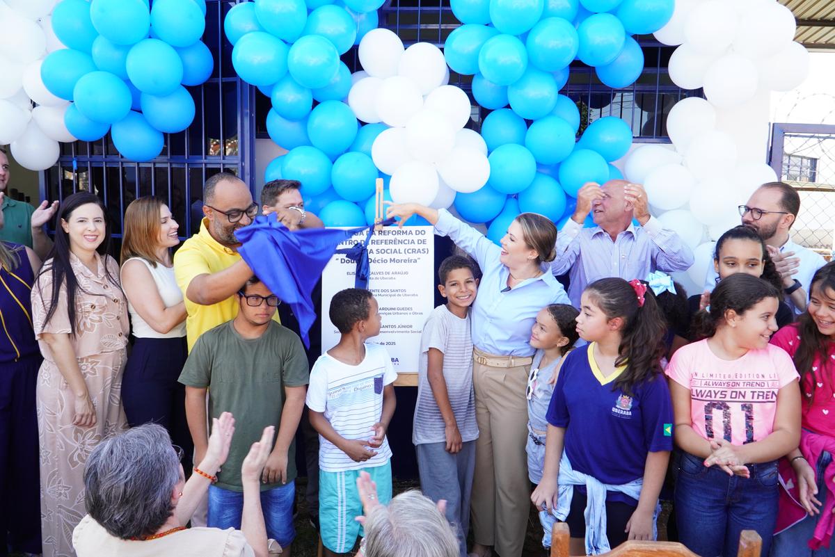 Momento da entrega da reforma do Cras Elza Amui (Foto/Lílian Veronezi/PMU)