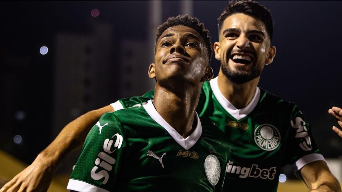 Com dois gols, Estêvão abre goleada do Palmeiras contra o Mirassol (Foto: Agencia Futebol Interior)