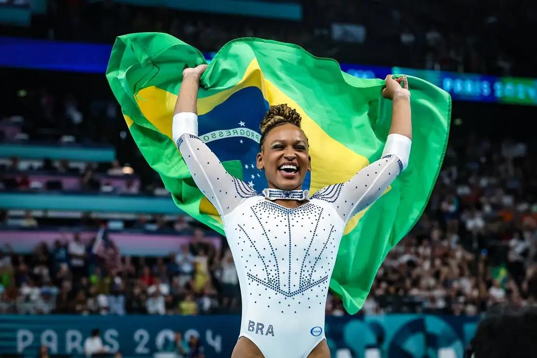 Rebeca Andrade está no prêmio Laureus World Sports Awards, o Oscar do esporte (Foto/Vander Roberto/COB)