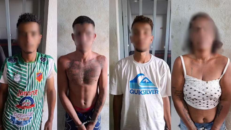 Os suspeitos foram encaminhados à delegacia e devem responder por tentativa de homicídio (Foto/Polícia Militar/Divulgação)