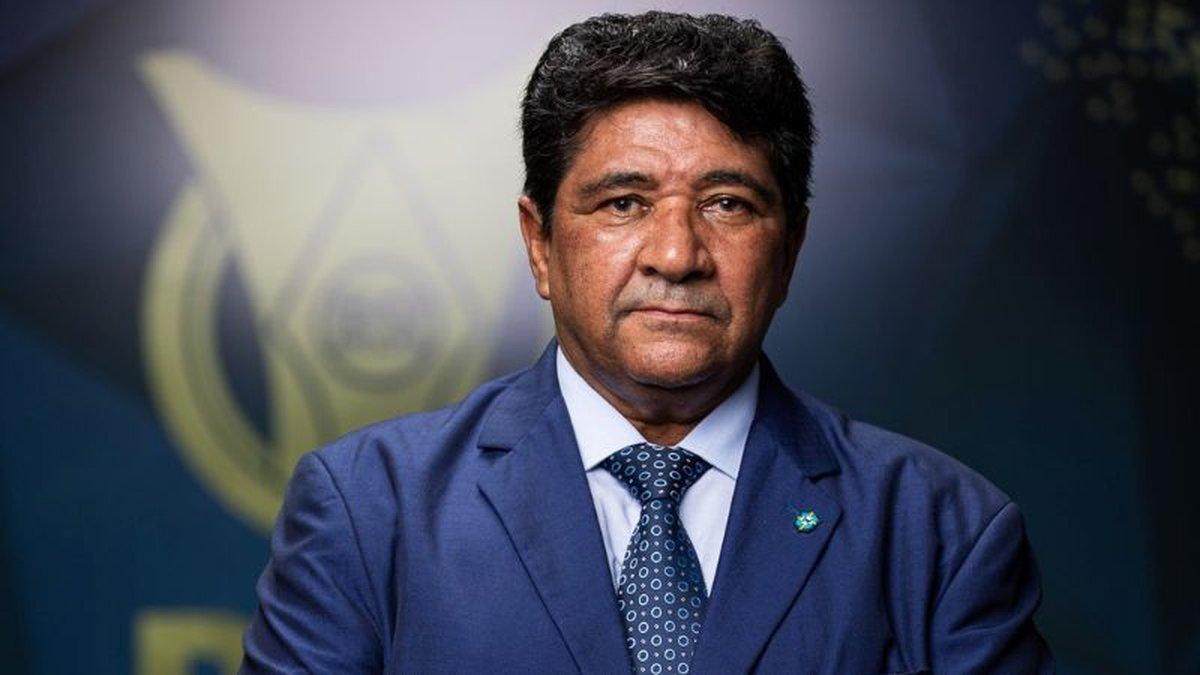 Ednaldo Rodrigues ocupa o cargo de presidência da CBF desde 2021 e deve ganhar mais um mandato (Foto/Rede Social X)