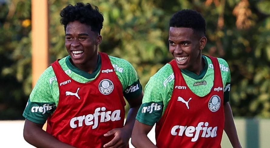 Endrick e Estêvão fazem parte da nova geração de craques da Seleção Brasileira (Foto/Palmeiras/Divulgação)